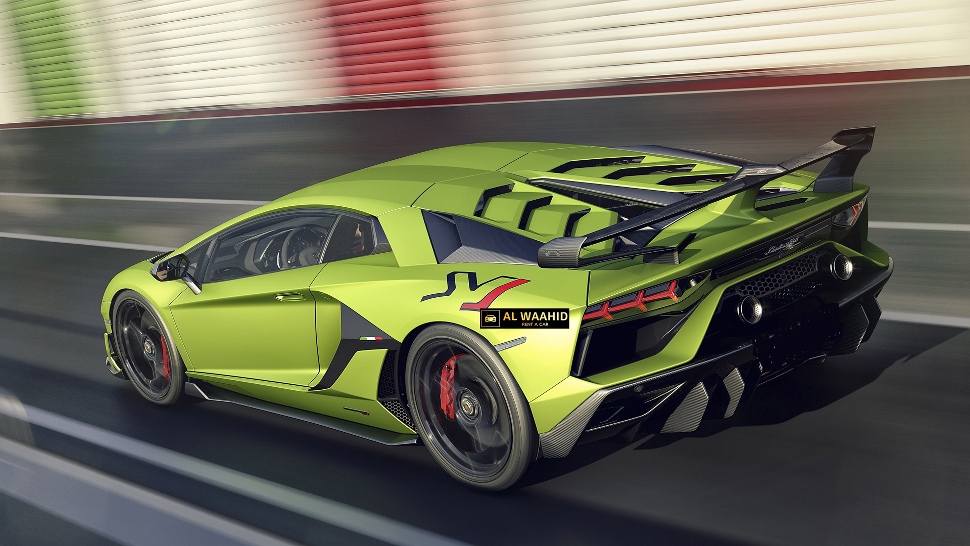 2019 Lamborghini Aventador SVJ rental dubai luxury cars alwaheed rental